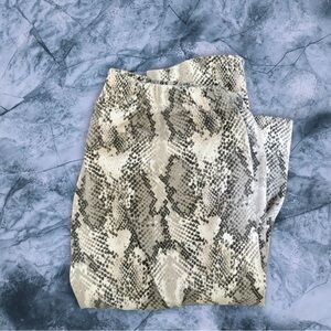 Snakeskin Print Leggings